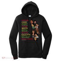 Dream Lead Think Educate Black History Month Women's Hoodie thumb 0
