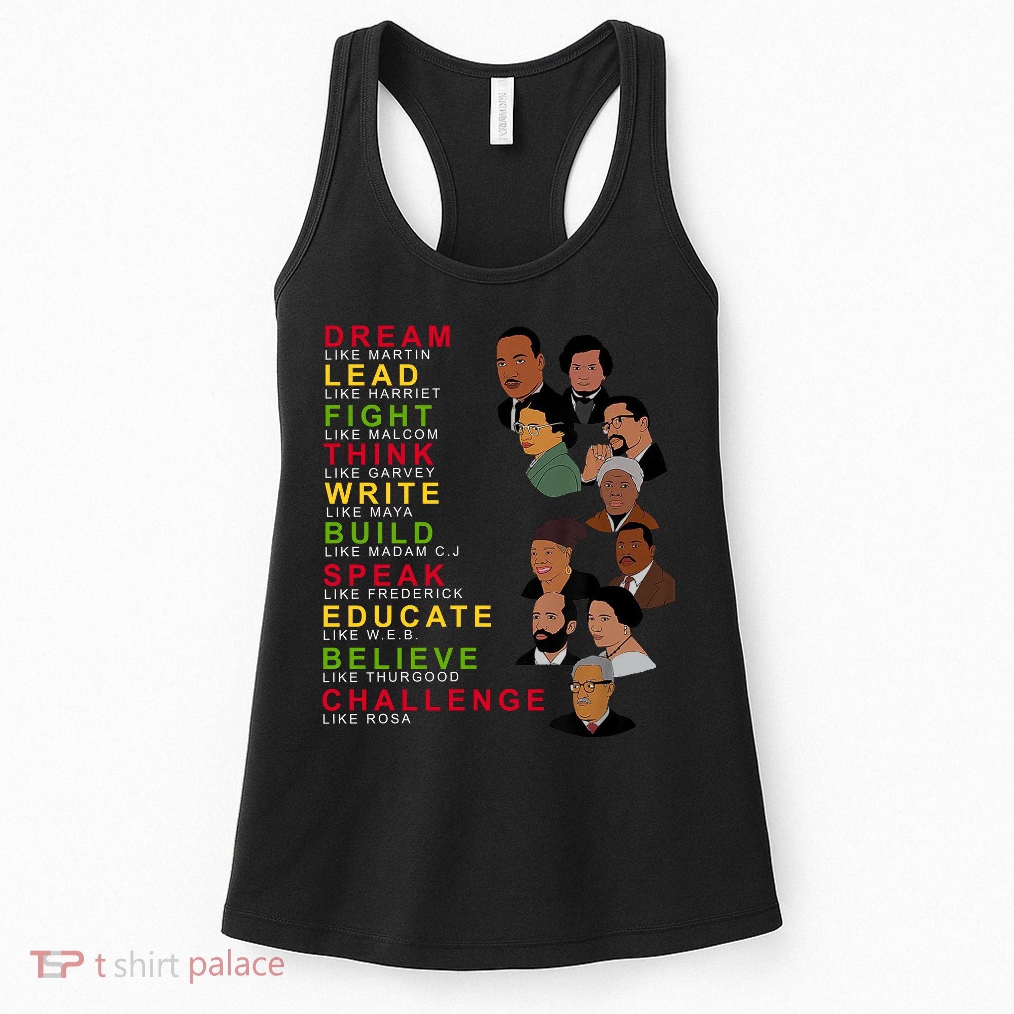 Dream Lead Think Educate Black History Month Women's Tank Top