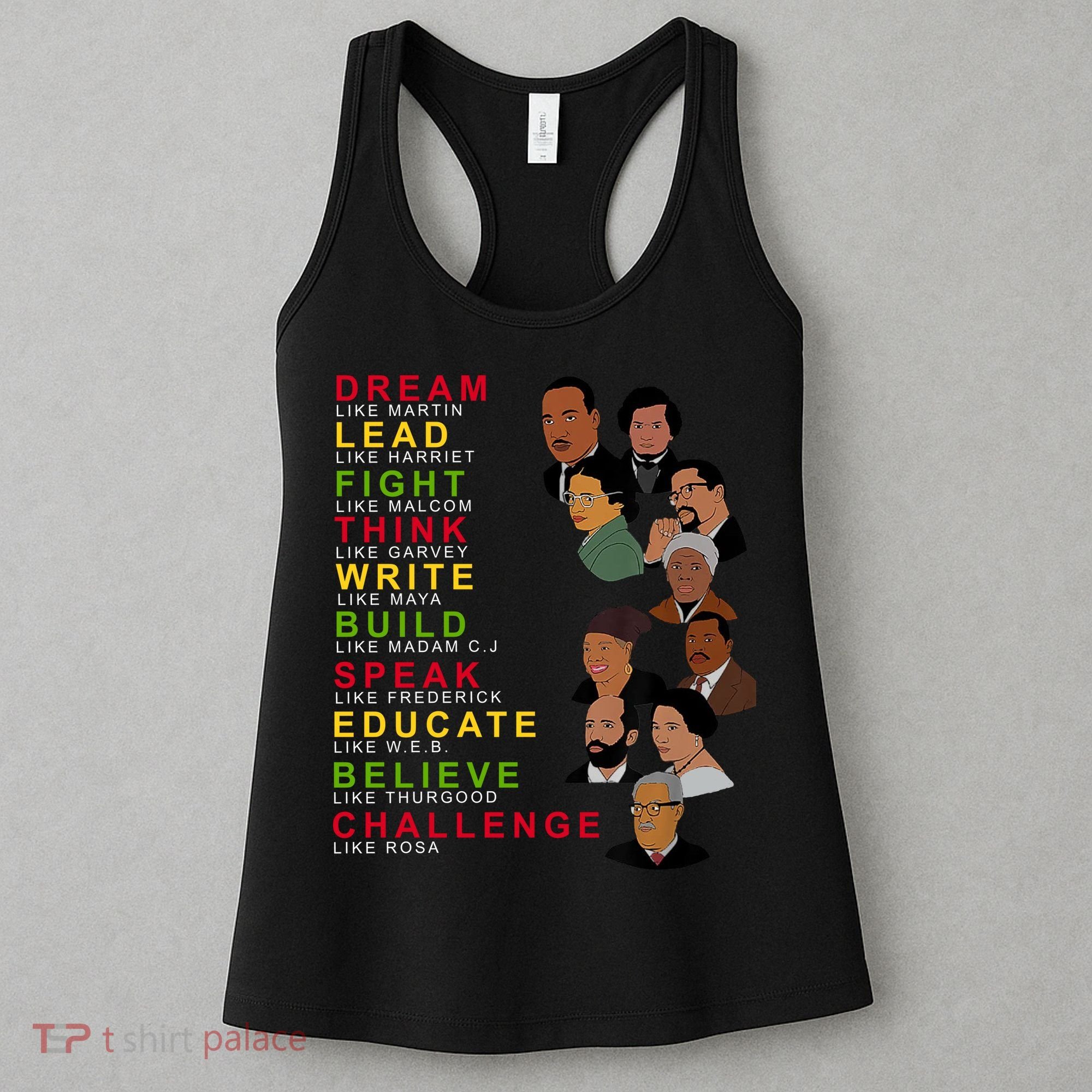 Dream Lead Think Educate Black History Month Women's Tank Top