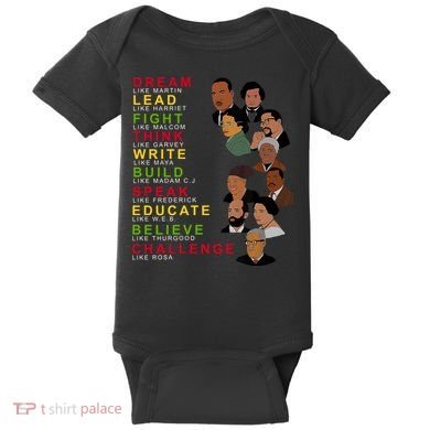 Dream Lead Think Educate Black History Month Baby Bodysuit