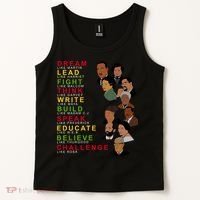 Dream Lead Think Educate Black History Month Tank Top thumb 2