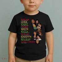 Dream Lead Think Educate Black History Month Toddler T-Shirt thumb 2