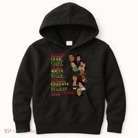 Dream Lead Think Educate Black History Month Kids Hoodie thumb 0