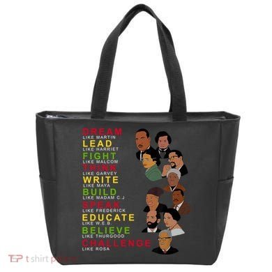Dream Lead Think Educate Black History Month Tote Bag