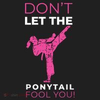 Dont Let The Ponytail Fool You Funny For Karate Tumbler thumb 3