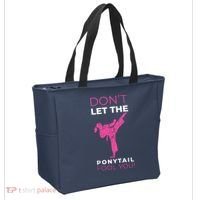 Dont Let The Ponytail Fool You Funny For Karate Tote Bag thumb 2