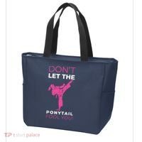 Dont Let The Ponytail Fool You Funny For Karate Tote Bag thumb 3