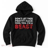 Dont Let This Pretty Face Fool You Wrestling Wrestler Hoodie thumb 0