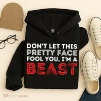 Dont Let This Pretty Face Fool You Wrestling Wrestler Hoodie thumb 4