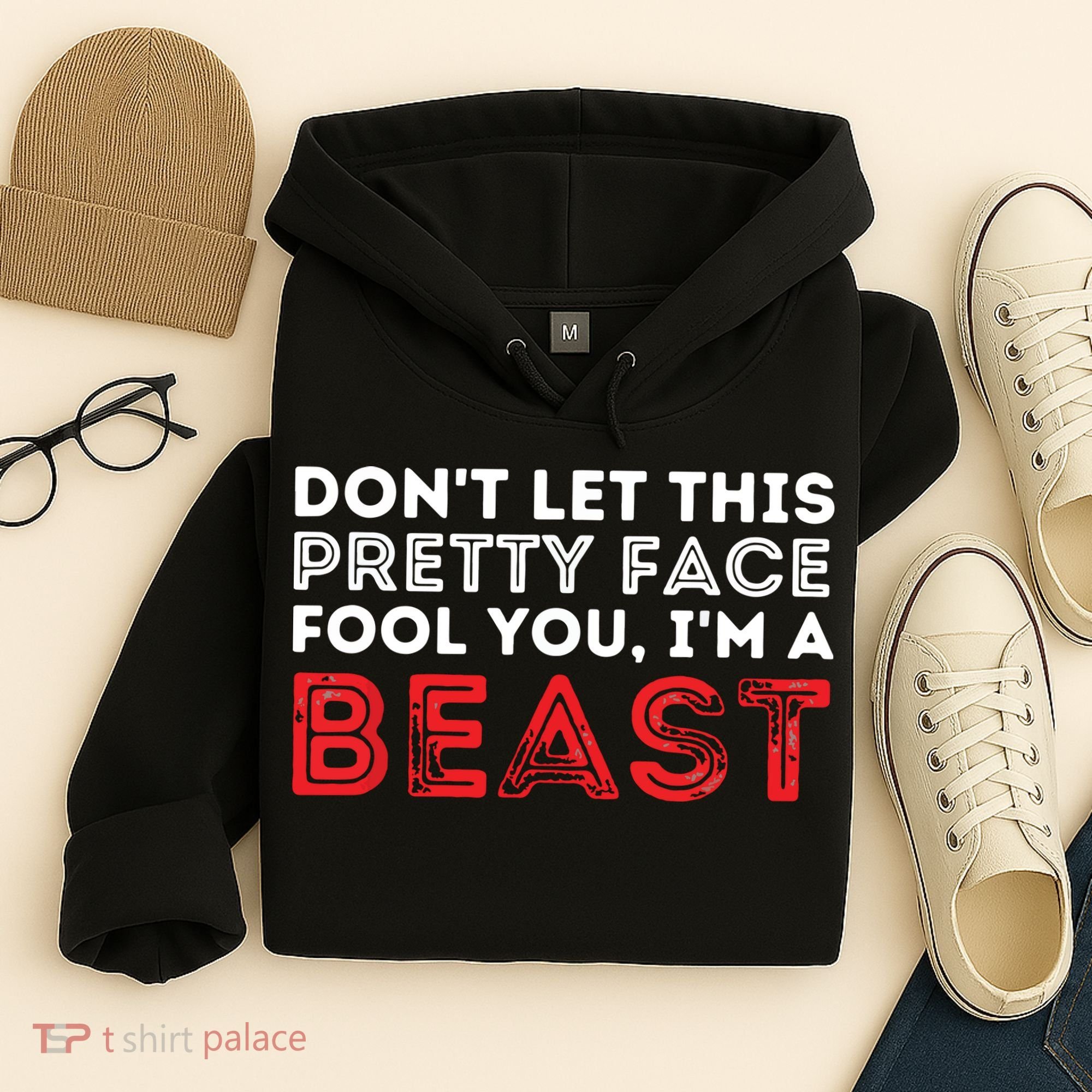 Dont Let This Pretty Face Fool You Wrestling Wrestler Hoodie