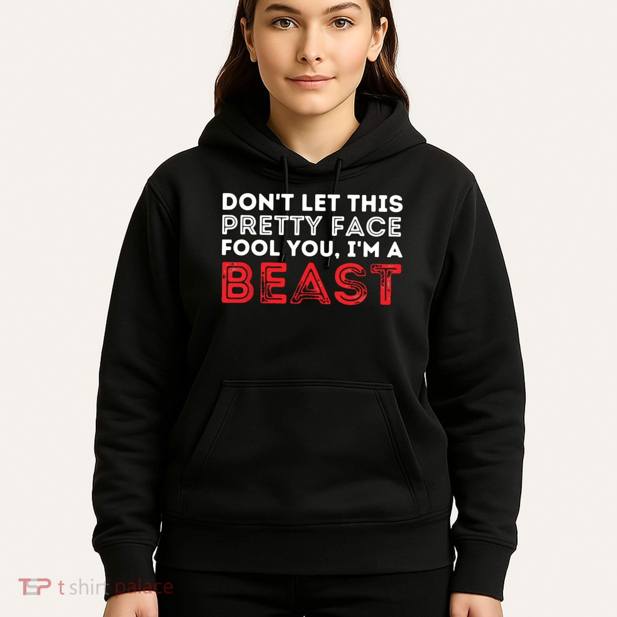 Dont Let This Pretty Face Fool You Wrestling Wrestler Hoodie