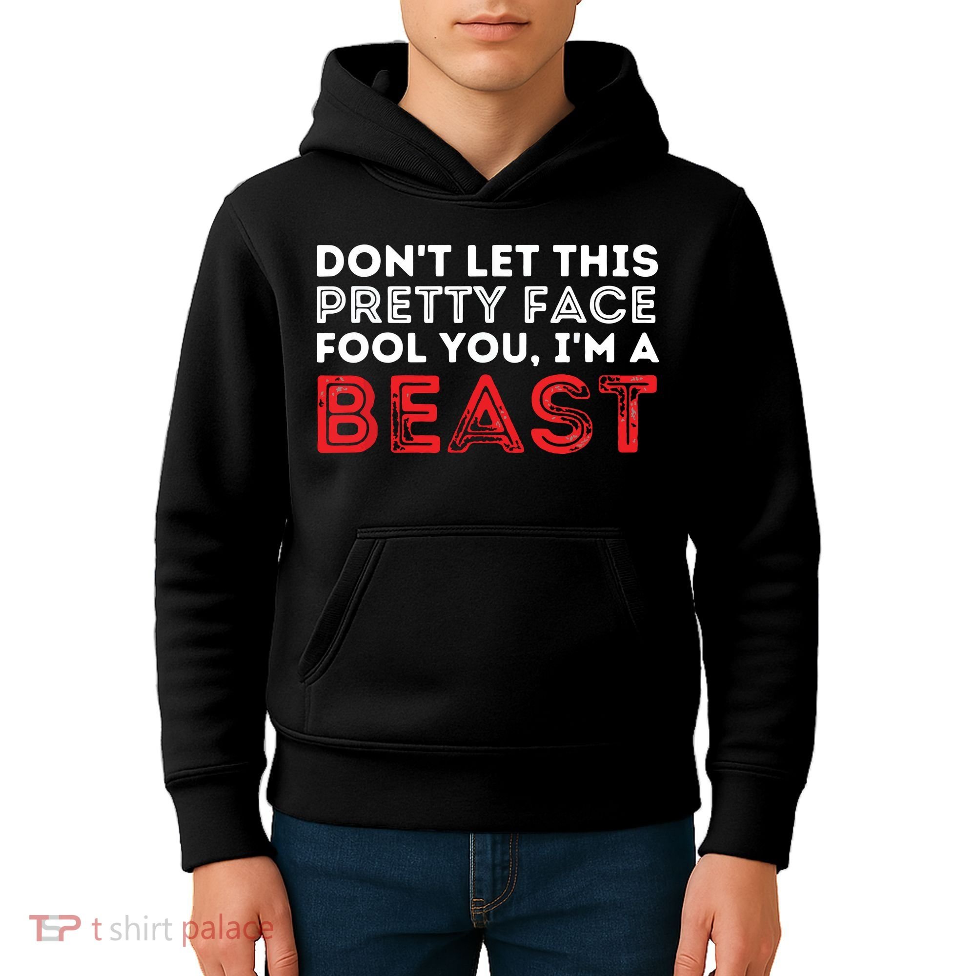 Dont Let This Pretty Face Fool You Wrestling Wrestler Kids Hoodie