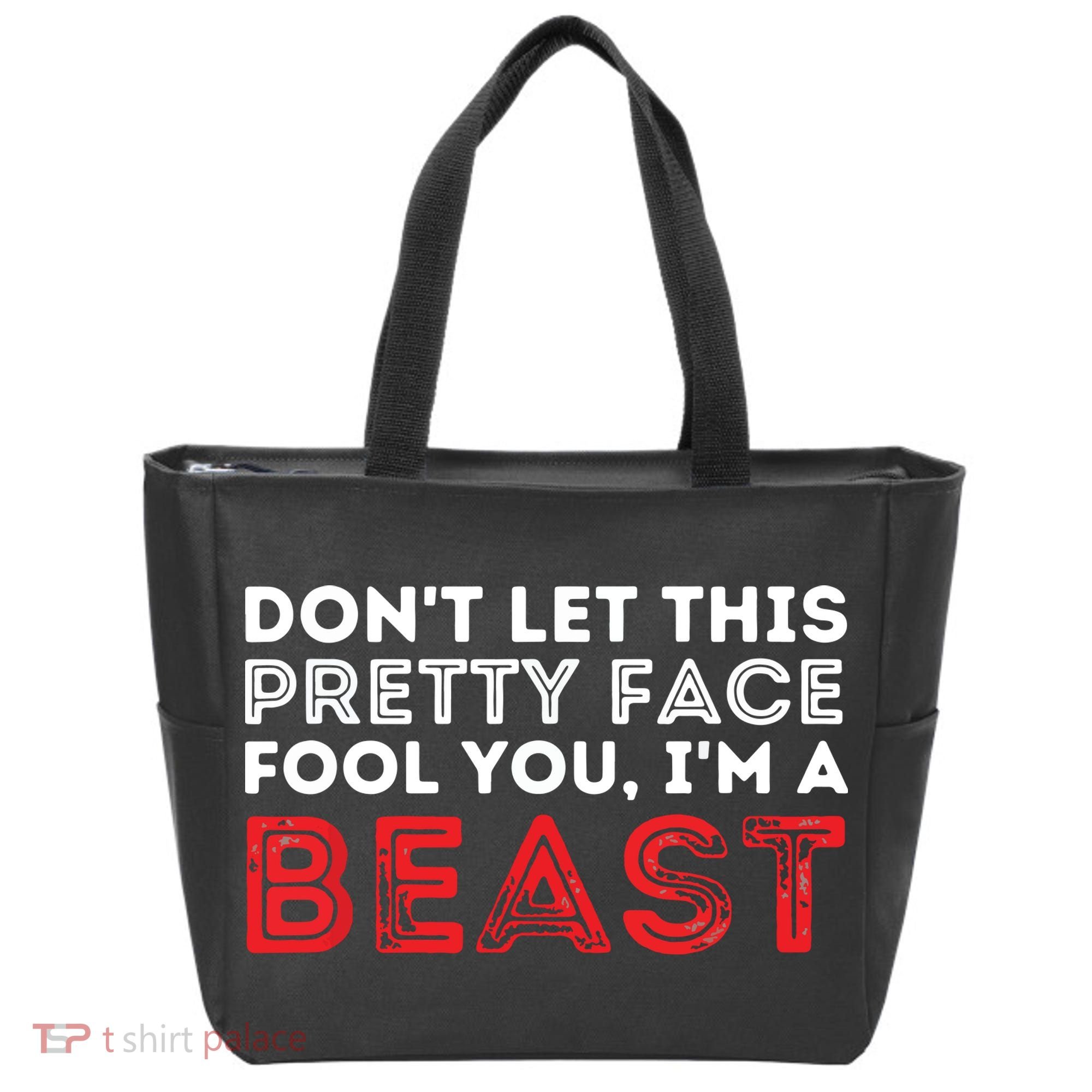 Dont Let This Pretty Face Fool You Wrestling Wrestler Tote Bag