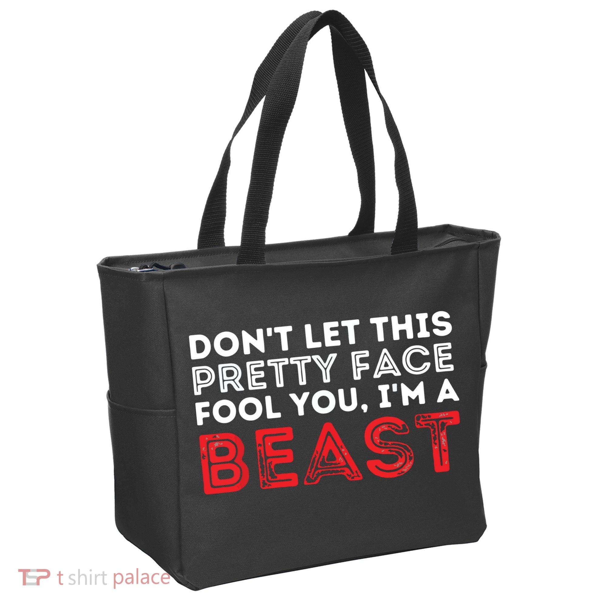 Dont Let This Pretty Face Fool You Wrestling Wrestler Tote Bag
