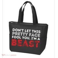 Dont Let This Pretty Face Fool You Wrestling Wrestler Tote Bag thumb 3