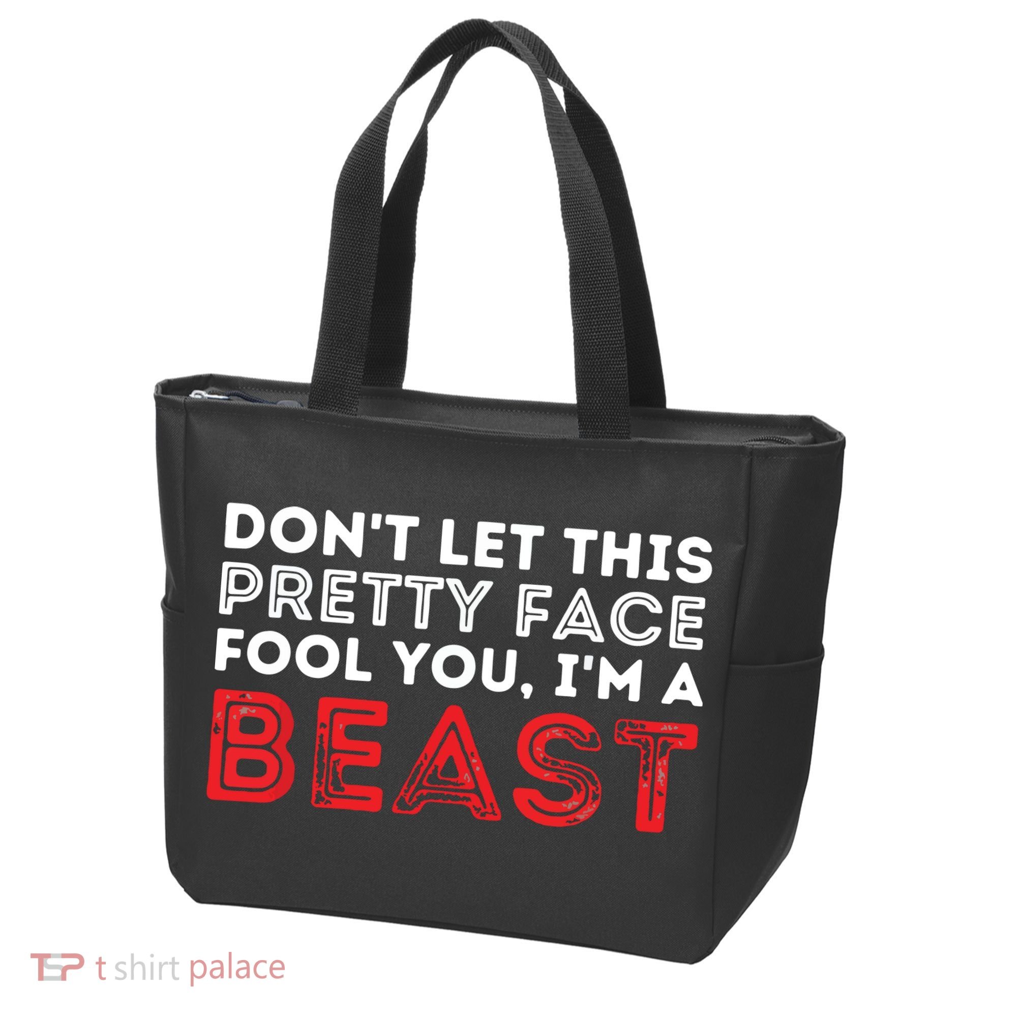 Dont Let This Pretty Face Fool You Wrestling Wrestler Tote Bag
