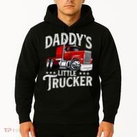 Daddy's Little Trucker Semi Truck Driver Trucking Hoodie thumb 2