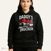 Daddy's Little Trucker Semi Truck Driver Trucking Hoodie thumb 5