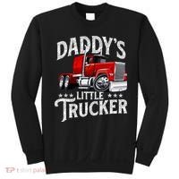 Daddy's Little Trucker Semi Truck Driver Trucking Sweatshirt thumb 0