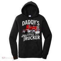 Daddy's Little Trucker Semi Truck Driver Trucking Women's Hoodie thumb 0