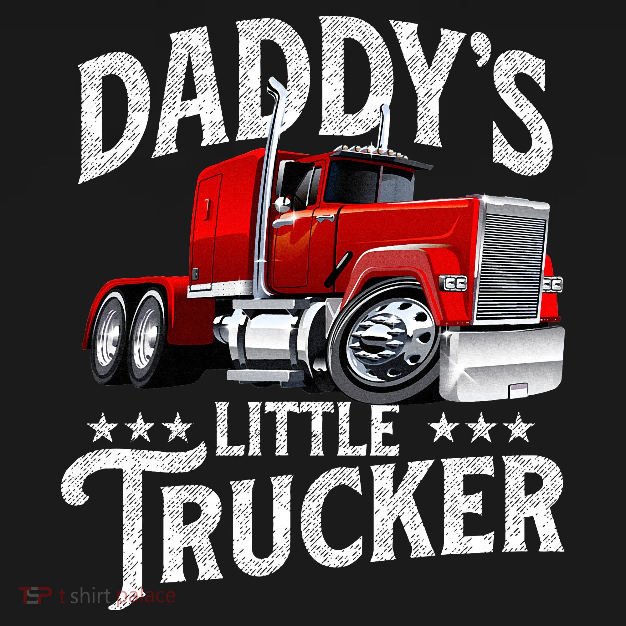 Daddy's Little Trucker Semi Truck Driver Trucking Women's Hoodie