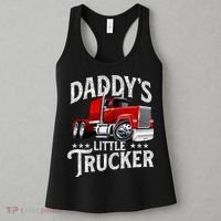 Daddy's Little Trucker Semi Truck Driver Trucking Women's Tank Top thumb 3
