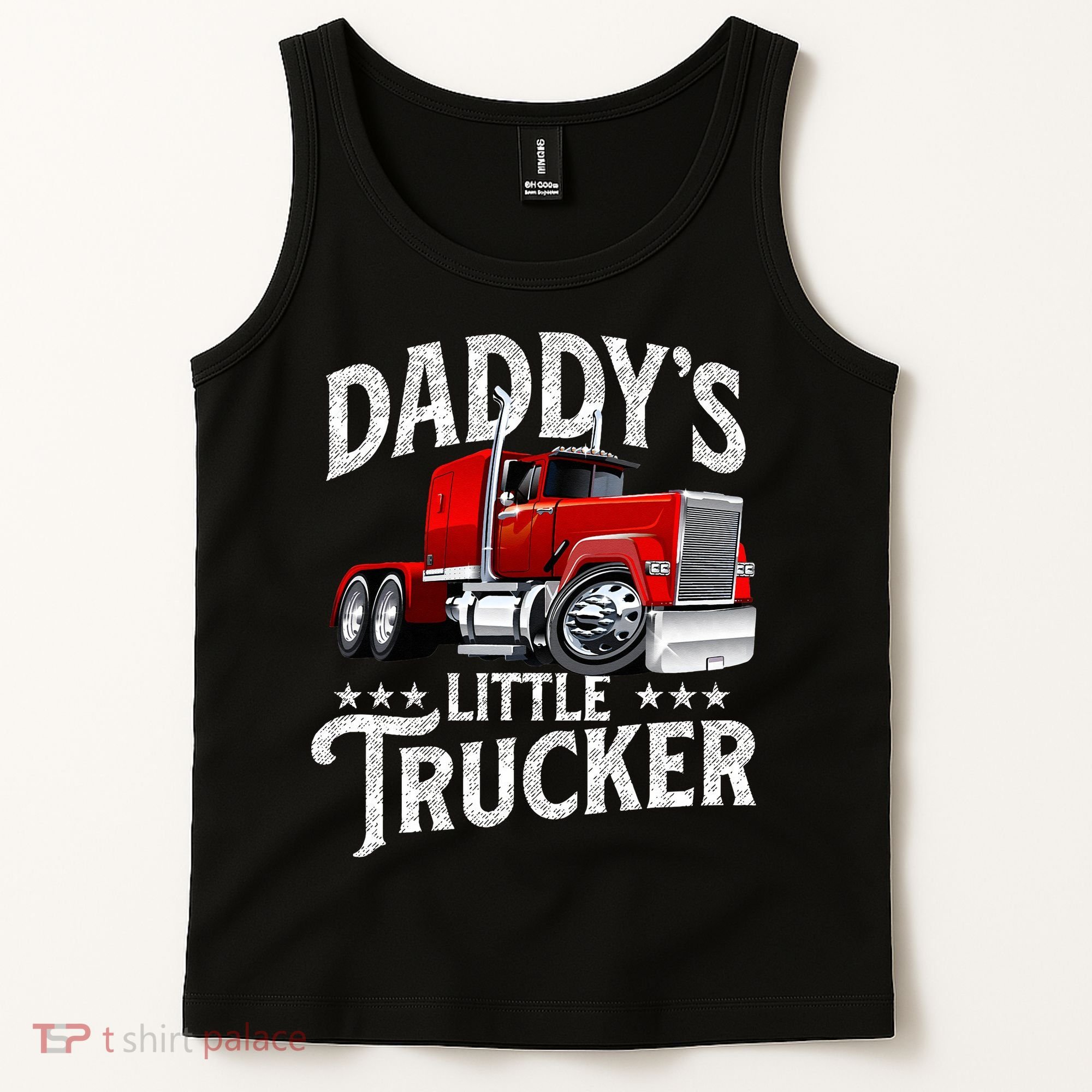 Daddy's Little Trucker Semi Truck Driver Trucking Tank Top