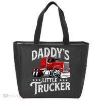 Daddy's Little Trucker Semi Truck Driver Trucking Tote Bag thumb 0