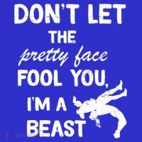 Don't Let The Pretty Face Fool You Wrestling T-Shirt thumb 7