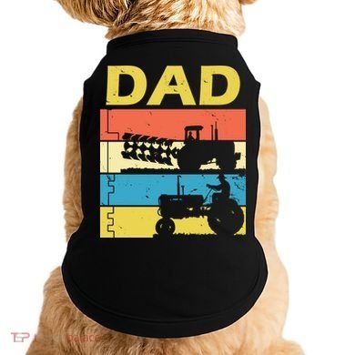 Dad Life Tractor Farmer Retro Tractor Doggie Tank