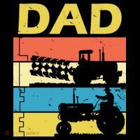 Dad Life Tractor Farmer Retro Tractor Doggie Tank thumb 4