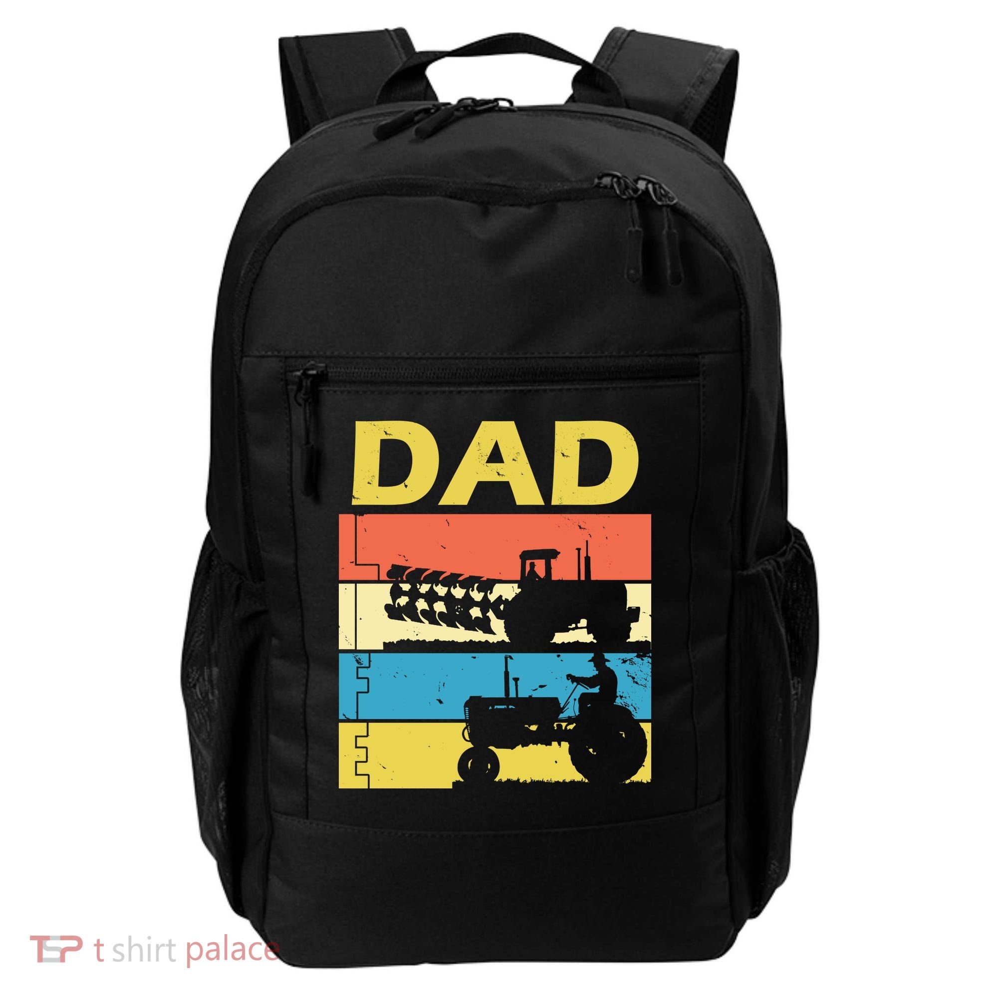 Dad Life Tractor Farmer Retro Tractor Backpack
