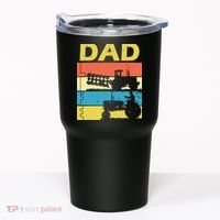 Dad Life Tractor Farmer Retro Tractor Tumbler thumb 0