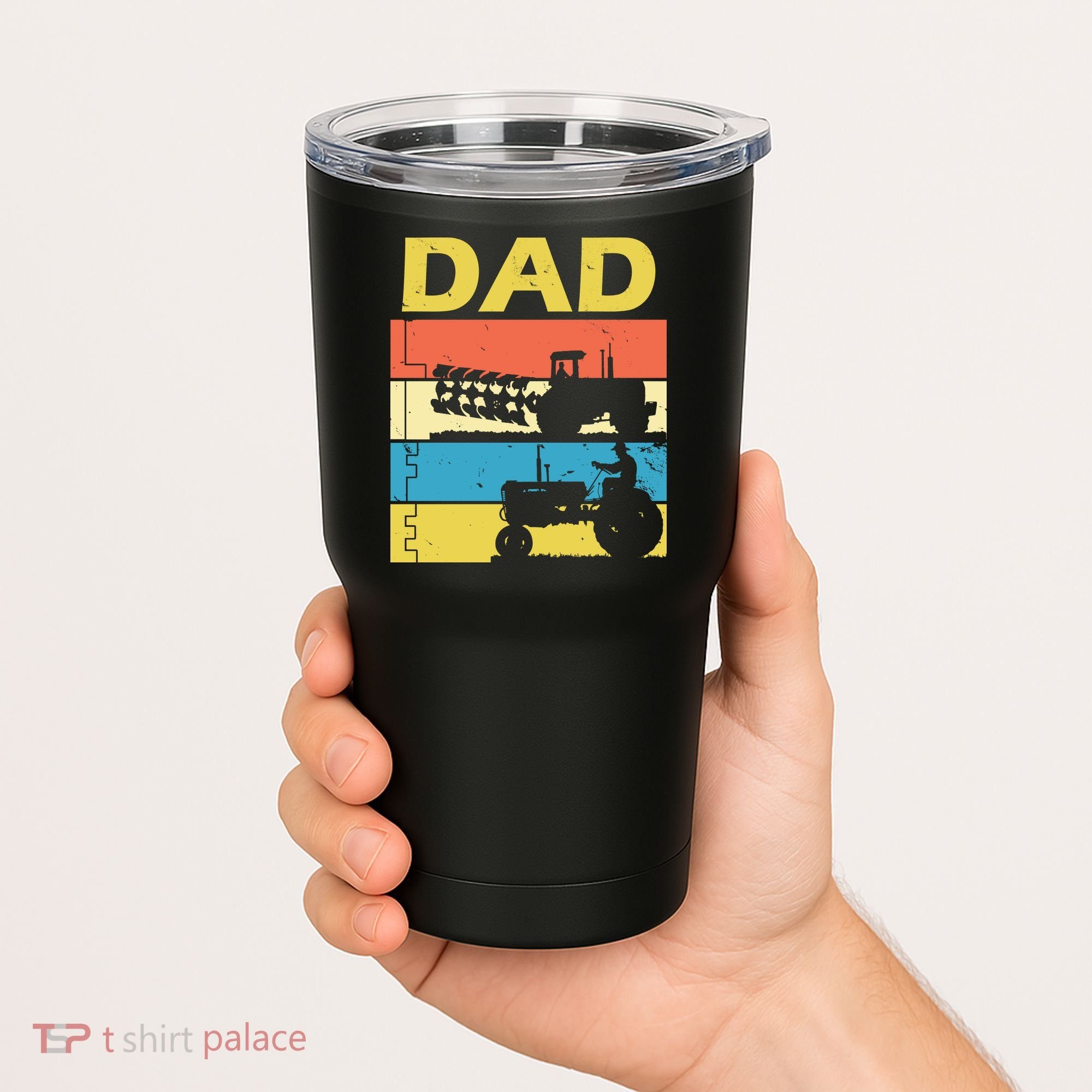 Dad Life Tractor Farmer Retro Tractor Tumbler