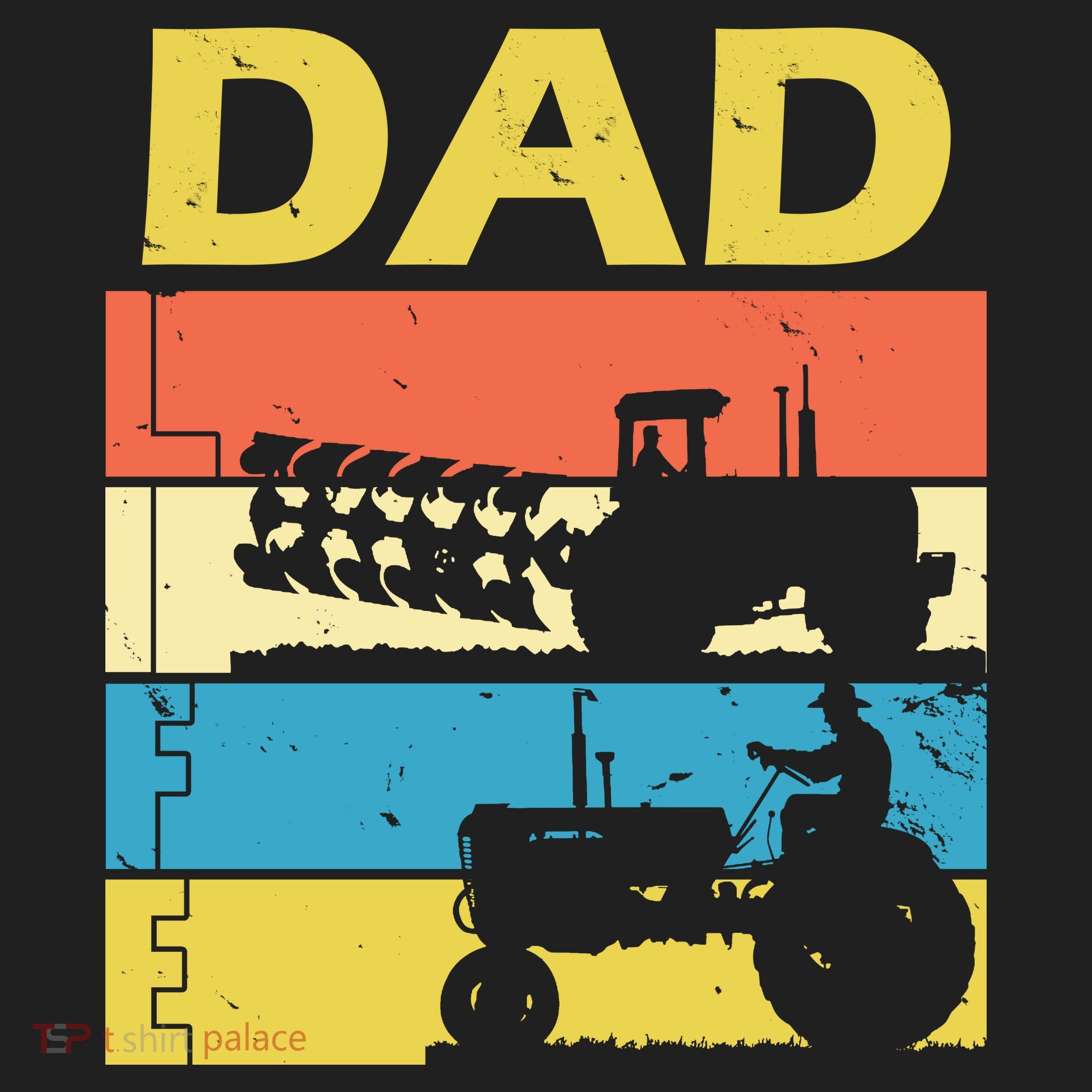 Dad Life Tractor Farmer Retro Tractor Hat