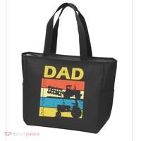 Dad Life Tractor Farmer Retro Tractor Tote Bag thumb 3