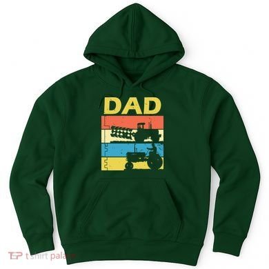 Dad Life Tractor Farmer Retro Tractor Hoodie