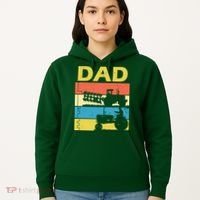 Dad Life Tractor Farmer Retro Tractor Hoodie thumb 5