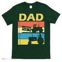 Dad Life Tractor Farmer Retro Tractor T-Shirt thumb 0
