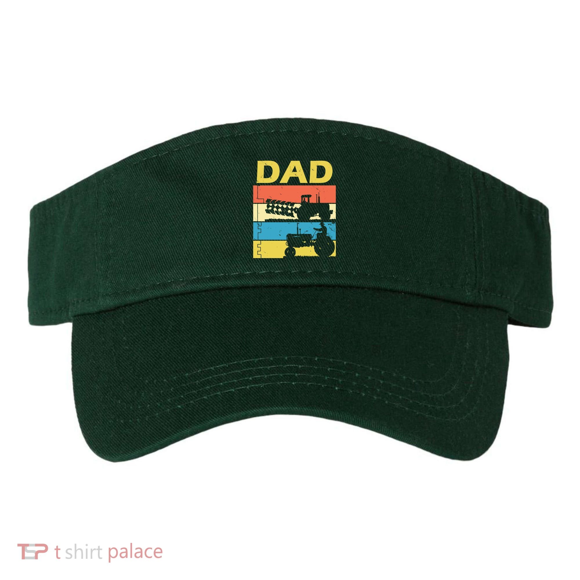 Dad Life Tractor Farmer Retro Tractor Visor