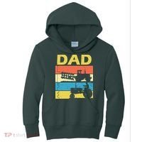Dad Life Tractor Farmer Retro Tractor Kids Hoodie thumb 0