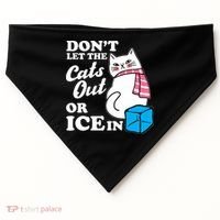 Don't Let The Cats Out Or ICE In Anti ICE USA-Made Doggie Bandana thumb 0