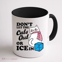 Don't Let The Cats Out Or ICE In Anti ICE Coffee Mug thumb 1