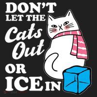 Don't Let The Cats Out Or ICE In Anti ICE Golf Towel thumb 3