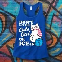 Don't Let The Cats Out Or ICE In Anti ICE Women's Tank Top thumb 3