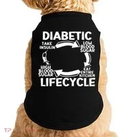 Diabetic Lifecycle Type 1 Diabetes Warrior Doggie Tank thumb 0
