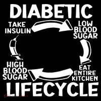 Diabetic Lifecycle Type 1 Diabetes Warrior T-Shirt thumb 7