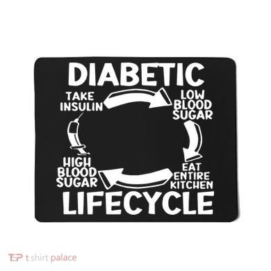 Diabetic Lifecycle Type 1 Diabetes Warrior Mousepad