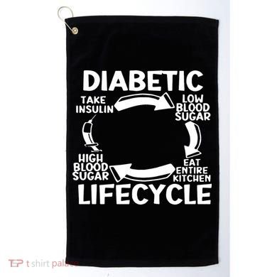Diabetic Lifecycle Type 1 Diabetes Warrior Golf Towel