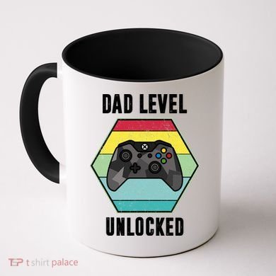 Dad Level Unlocked Gamer Vintage Coffee Mug